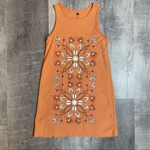 Tea Collection Orange Tank T-Shirt Dress Girls Size 12